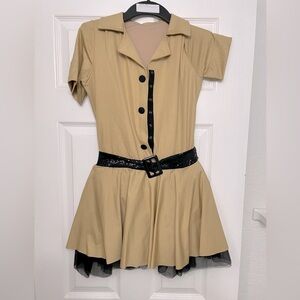 Safari Jazz Costume - Gold tan black sequin